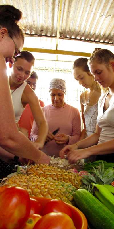 Ayurvedic Cooking class during yoga retreat