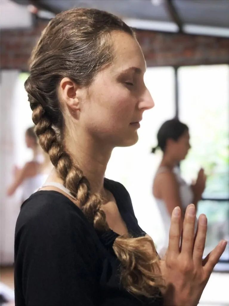 300 hour yoga teacher training students practicing asana as meditation step