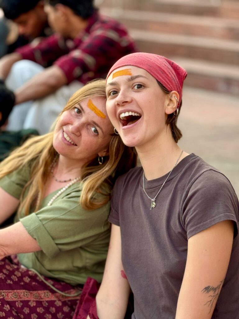 students being happy in Vedic yoga community safe space