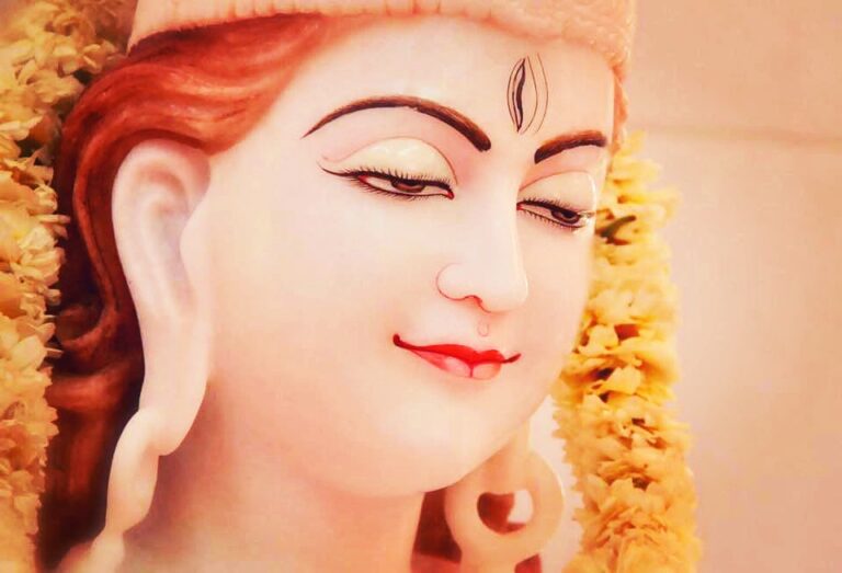 Yoga Nidra statue in India Rishikesh