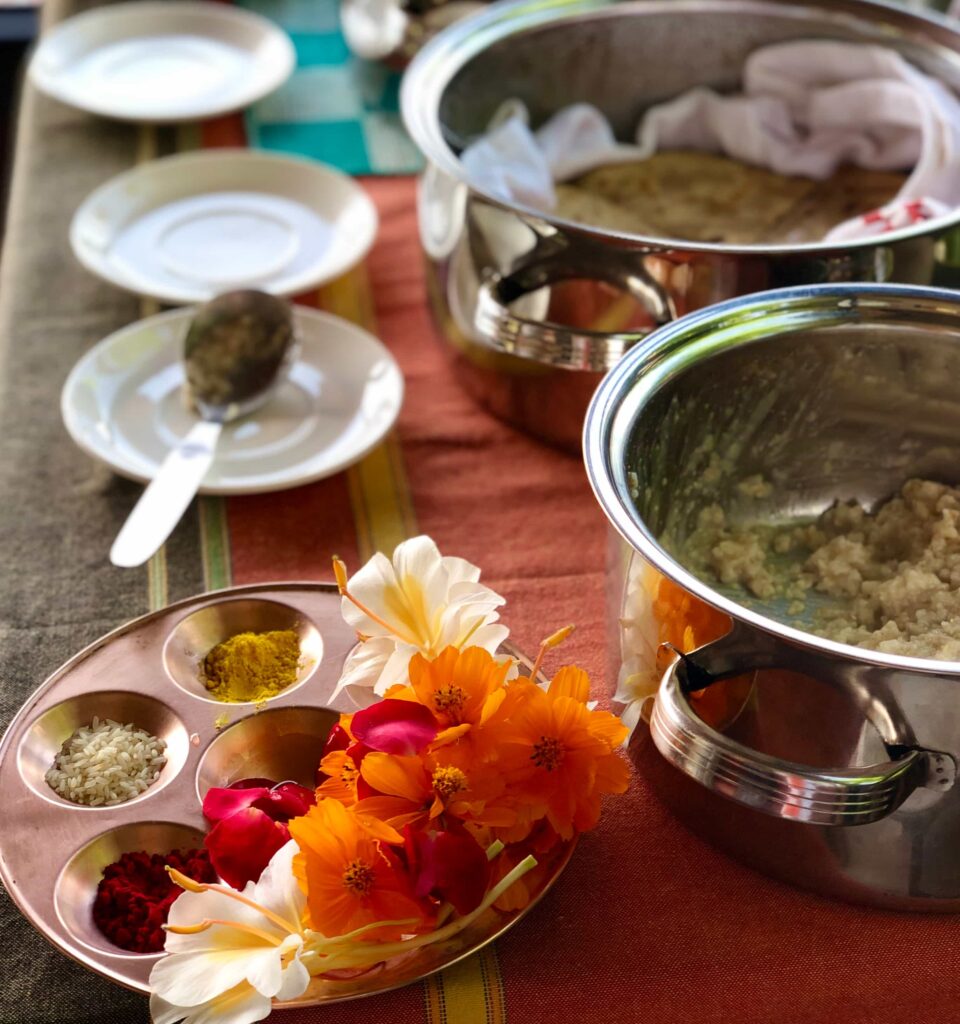 Vegan and vegetarian food at vedic yoga academy
