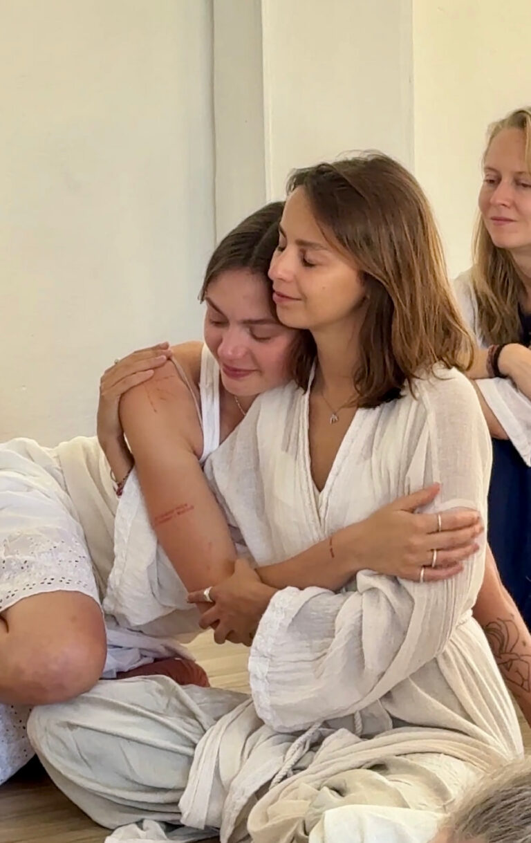 Yoga Nidra Course students Hugging