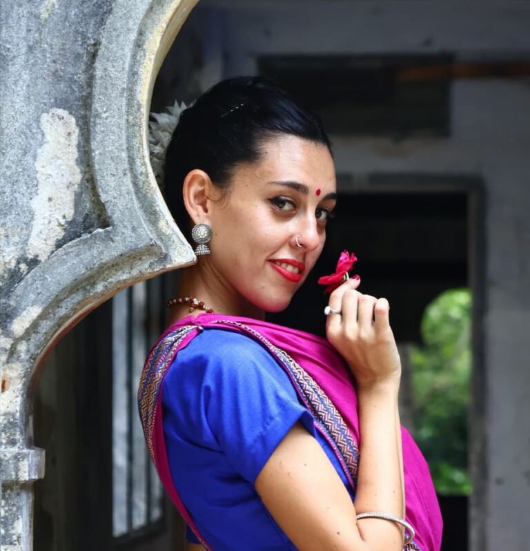 a woman student who gave us beautiful review