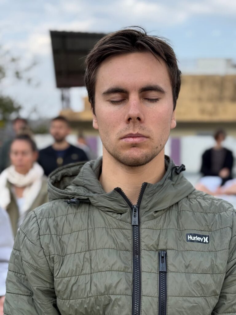 Students experiencing the benefits of meditation teacher training