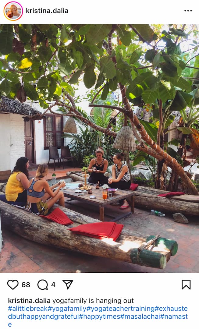 vedic yoga academy family hanging out