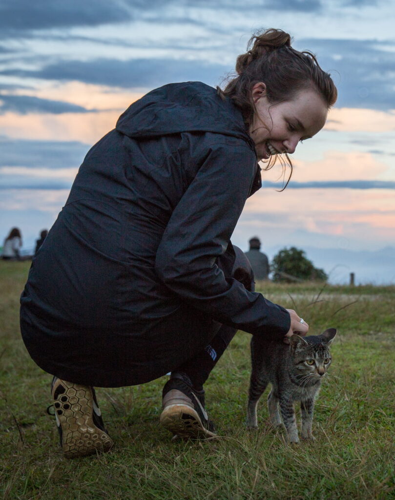 volunteer loving and caring for animals